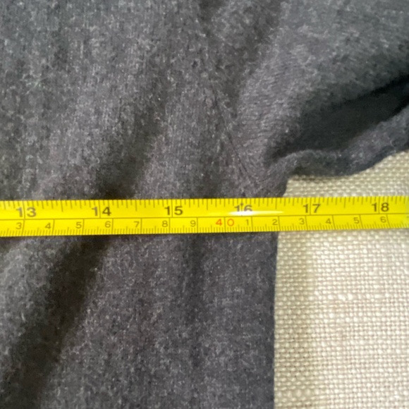 Spiritual Gangster Charcoal Grey Rainbow Knit Trim Open Long Cardigan Sweater- S - Picture 13 of 16